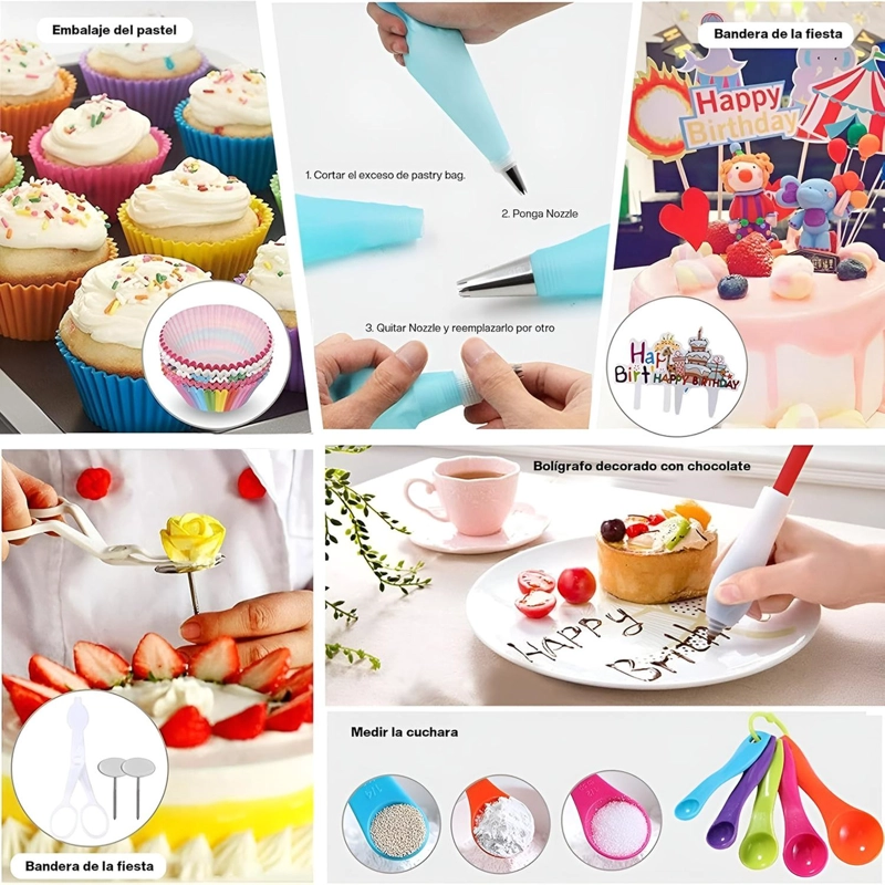 SET REPOSTERIA KIT PASTELERIA SET DE REPOSTERIA 322PCS - 2