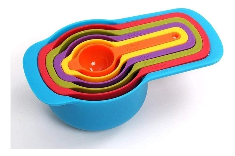 CUCHARAS TAZAS MEDIDORAS CUCHARAS MEDIDORAS PLASTICO COLORES - 7