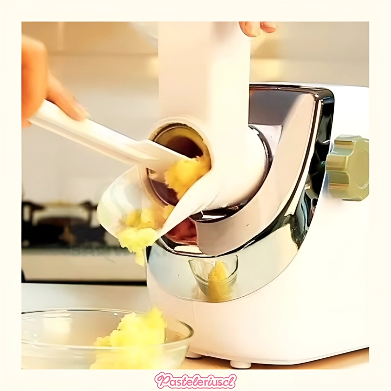 RALLADOR COMERCIAL ELE CTRICO GIRATORIO 3 CUCHILLAS 300W MAQUINA QUESO REBANADOR - 4