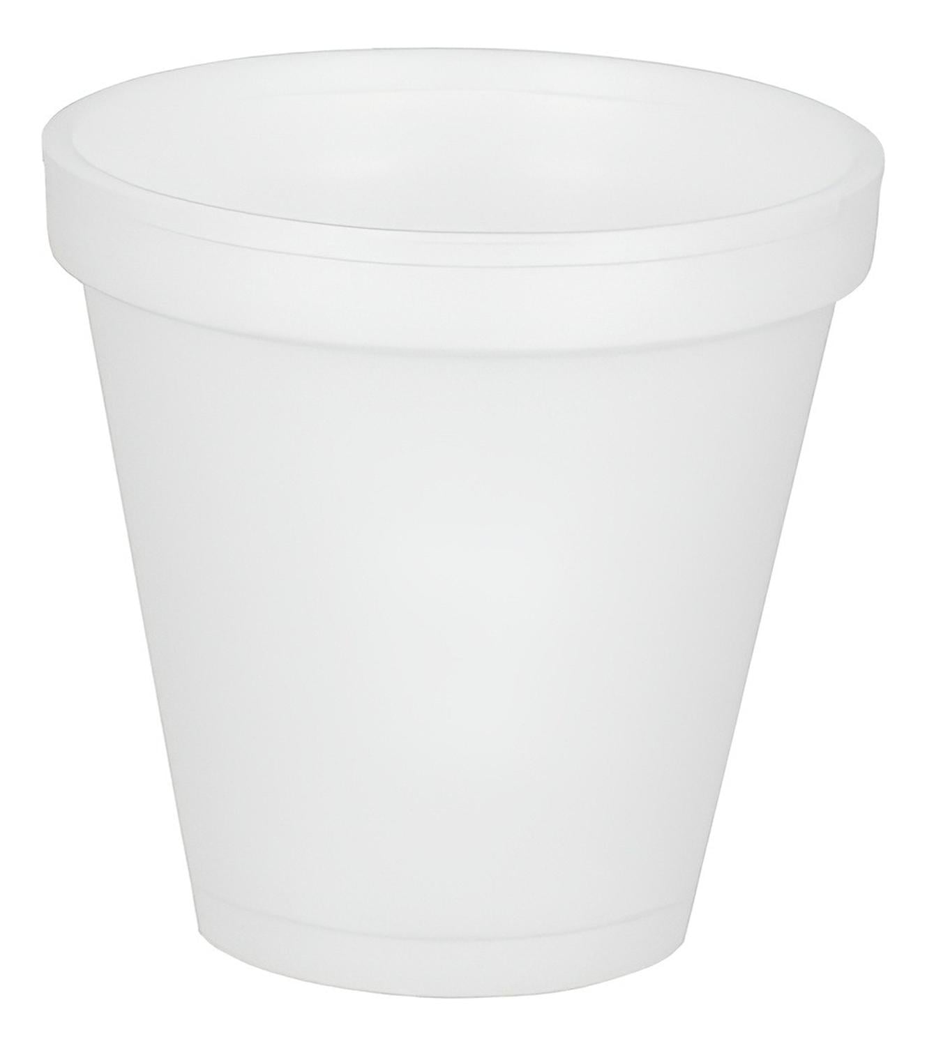 X100 VASOS DESECHABLES VASOS PLUMAVIT TERMICO VASO 6OZ/177ML BLANCO - 6
