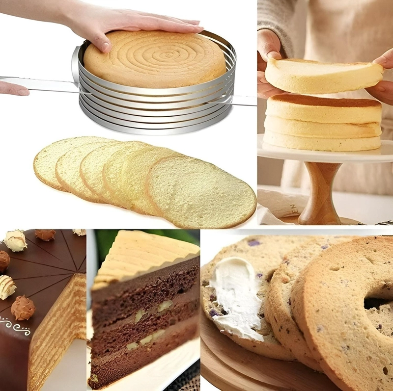 CORTADOR DE BIZCOCHO CORTADOR DE TORTA CORTADOR DE MASA 20CM - 4