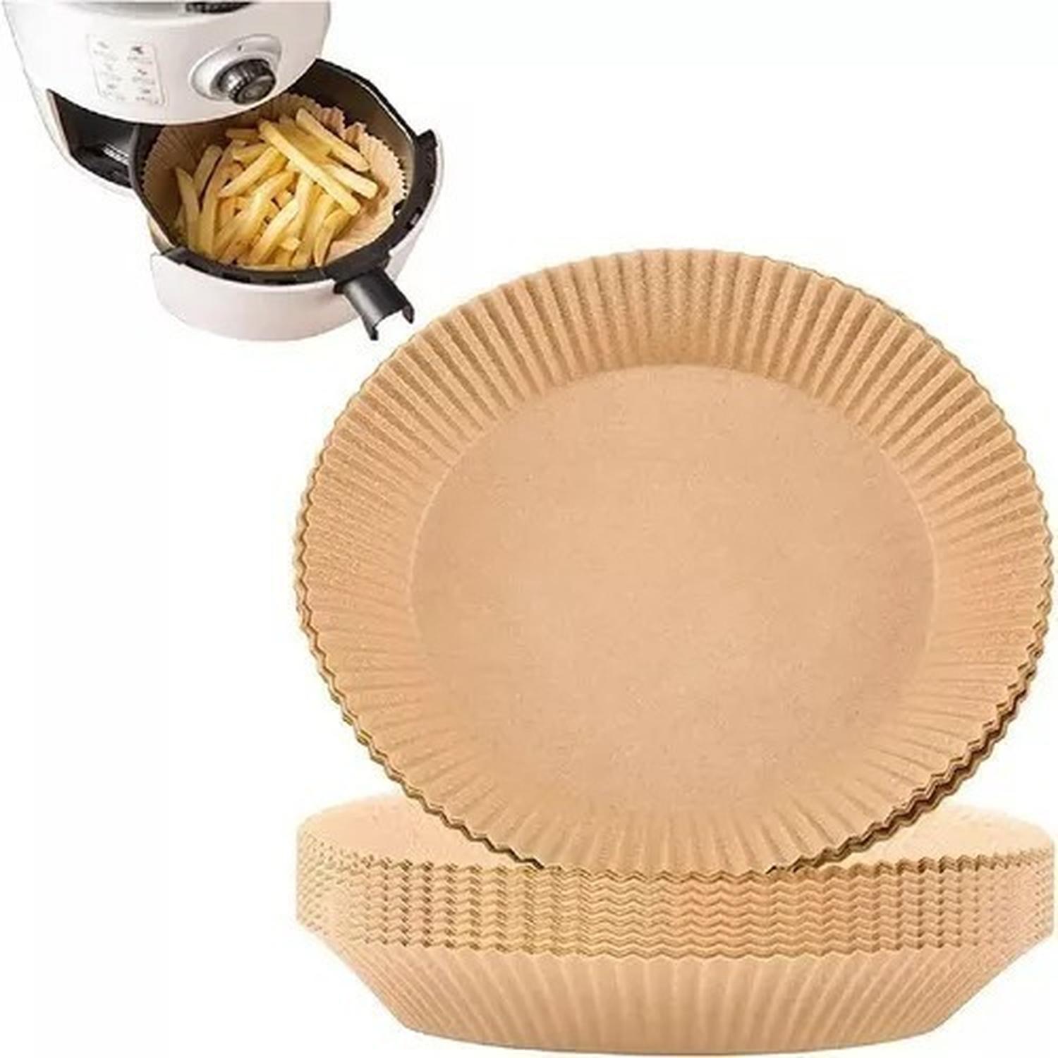 X3 PACK DE 100 FORROS DESECHABLES ANTIADHERENTE FREIDORA 100 PCS AIR FRYER - 5