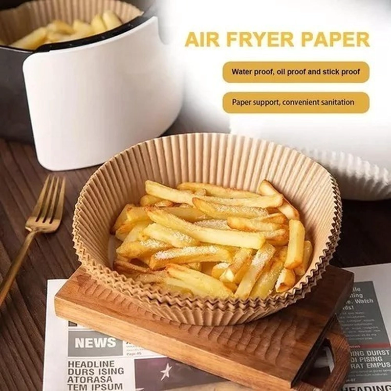 X3 PACK DE 100 FORROS DESECHABLES ANTIADHERENTE FREIDORA 100 PCS AIR FRYER - 6
