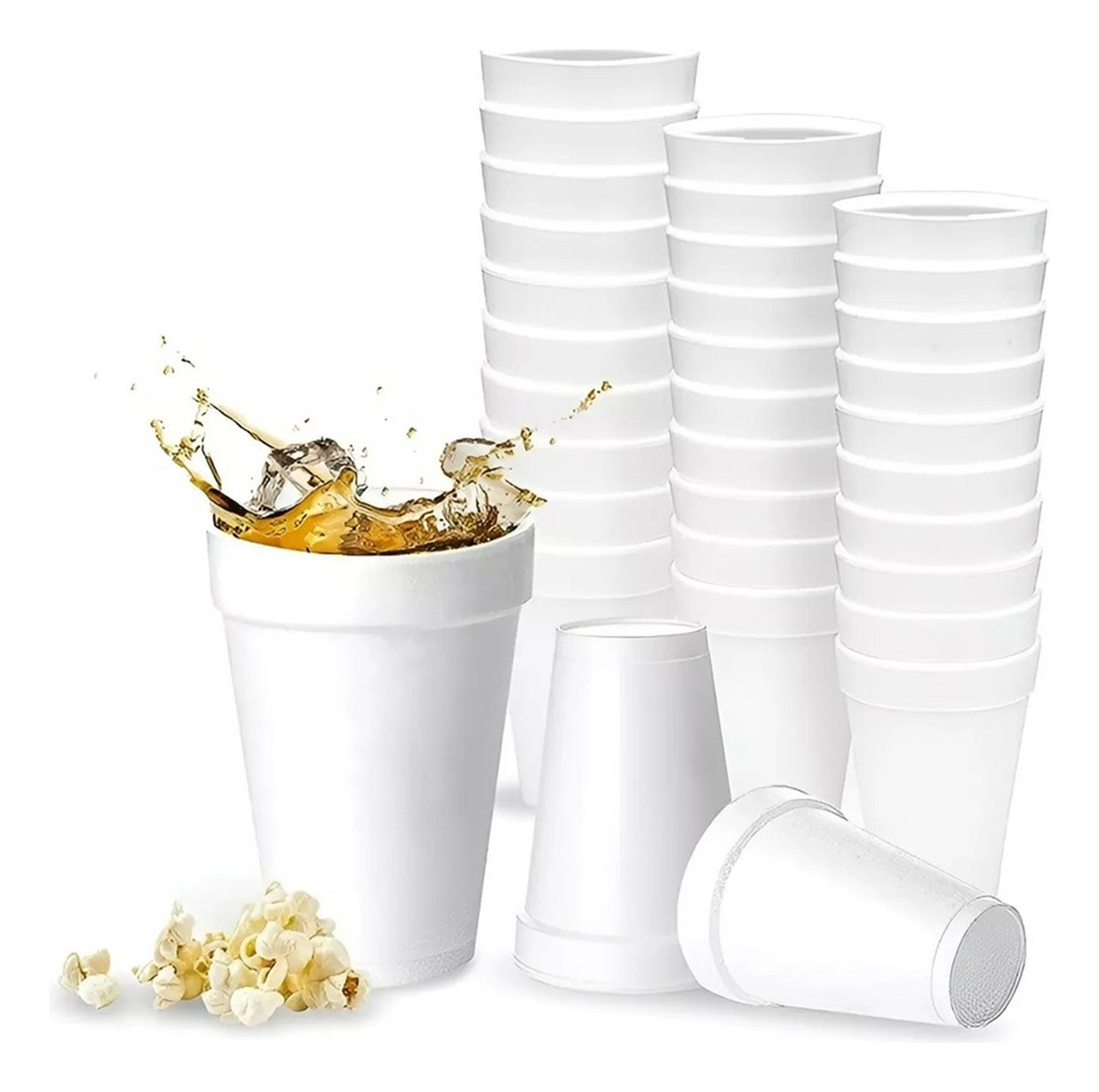 1000 VASOS DESECHABLE VASOS PLUMAVIT TERMICO VASO 10OZ/296ML BLANCO / VASO PLUMAVIT 10OZ - 1