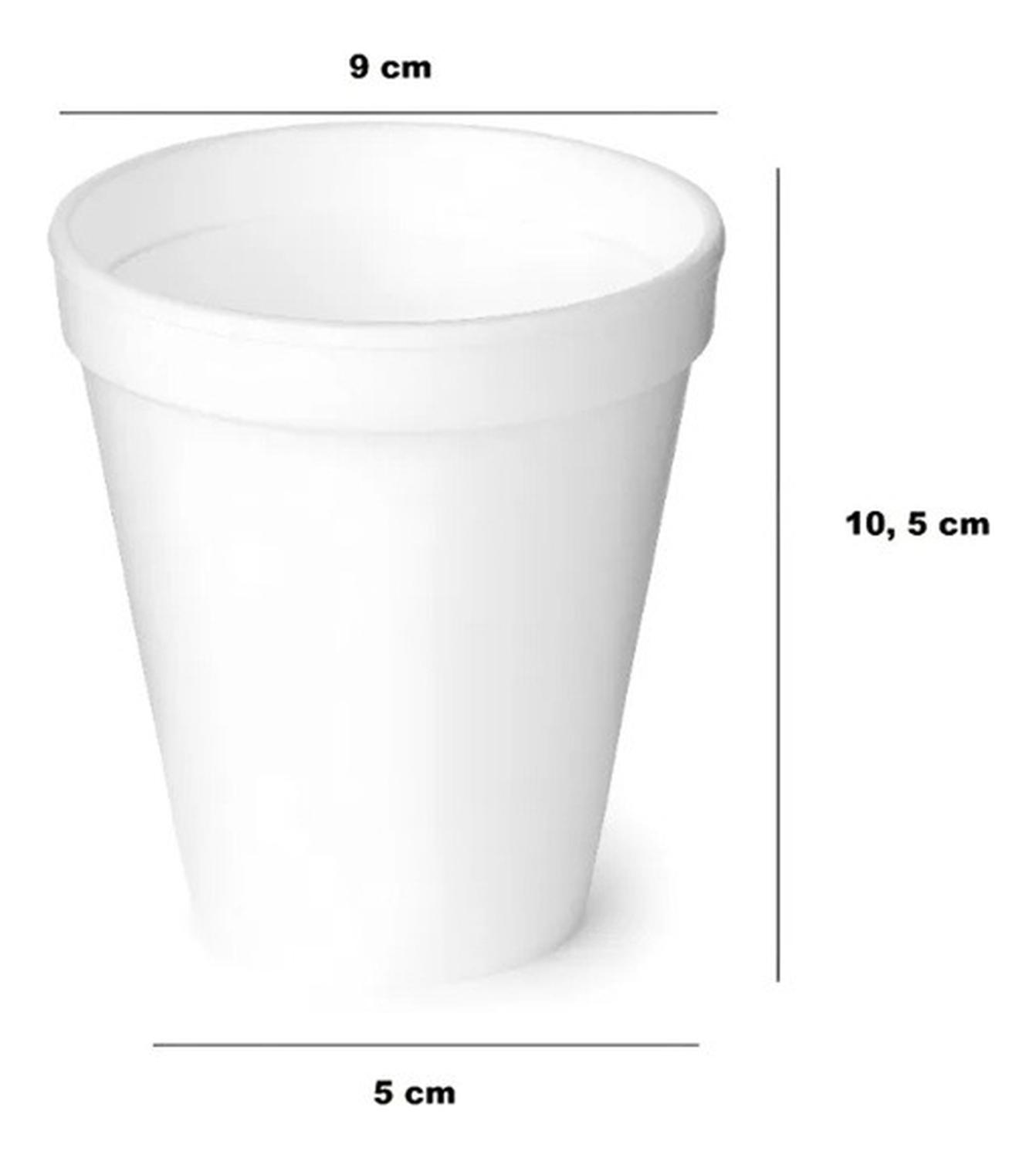 1000 VASOS DESECHABLE VASOS PLUMAVIT TERMICO VASO 10OZ/296ML BLANCO / VASO PLUMAVIT 10OZ - 3