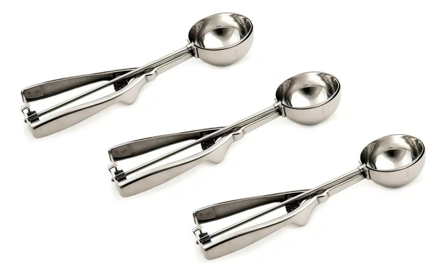 3 CUCHARAS HELADO PORCIONADORA CUCHARA HELADO CUCHARA DE HELADO BOLA DE HELADO 5CM CUCHARA PORCIONAD - 2