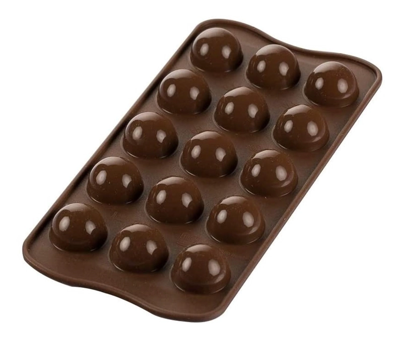 MOLDES DE CHOCOLATE MOLDES CHOCOLATE SILICONA 15 ESFERA - 3