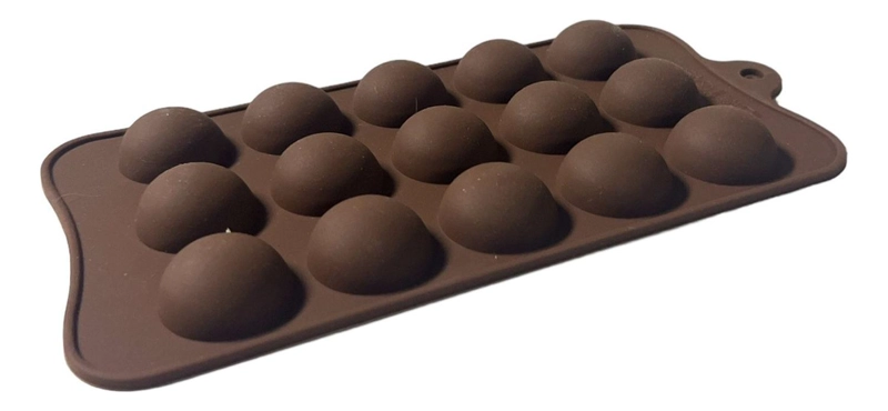 MOLDES DE CHOCOLATE MOLDES CHOCOLATE SILICONA 15 ESFERA - 7