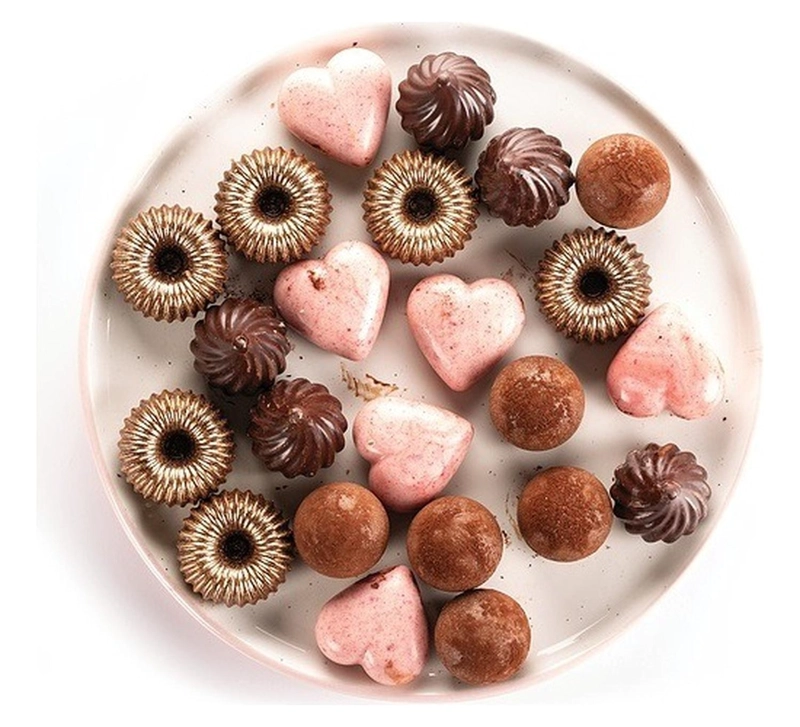 MOLDES DE CHOCOLATE MOLDES CHOCOLATE SILICONA 15 ESFERA - 9