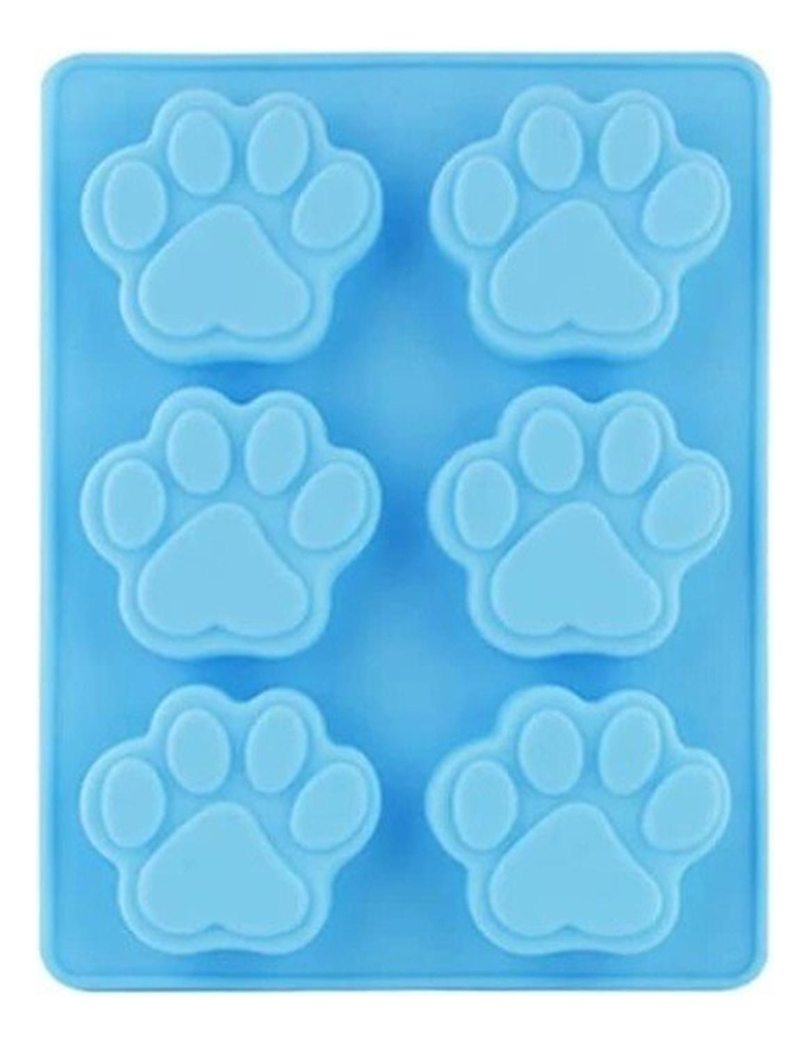 2 MOLDE SILICONA HUELLA MOLDES DE SILICONA MASCOTA PATA 6CAV INSUMOS REPOSTERIA PATITAS DE PERRO MOL - 7