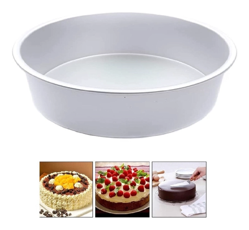 MOLDES DE ALUMINIO PARA TORTAS MOLDE QUEQUE MOLDE TORTA 26CM - 1