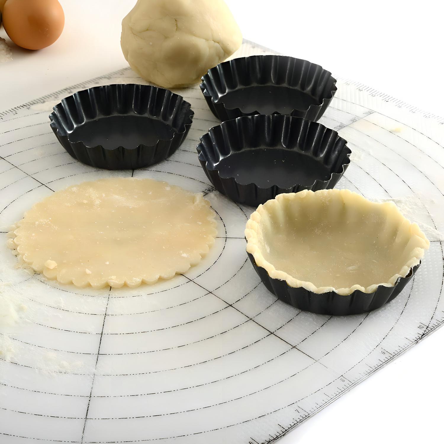 PACK 48 MOLDES DE TARTALETA MOLDE TARTA INDIVIDUAL FIJA 10,5 MOLDES PARA MINI TARTALETAS MOLDES DE M - 2