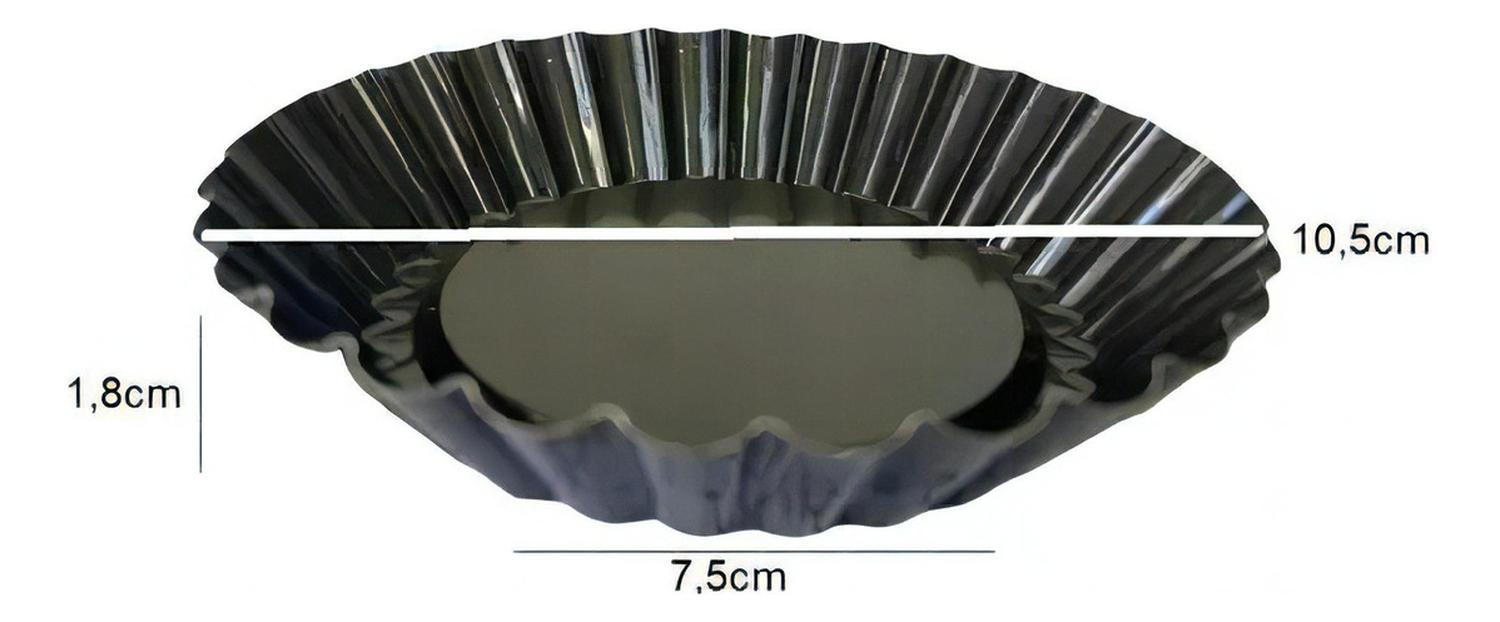 PACK 48 MOLDES DE TARTALETA MOLDE TARTA INDIVIDUAL FIJA 10,5 MOLDES PARA MINI TARTALETAS MOLDES DE M - 3
