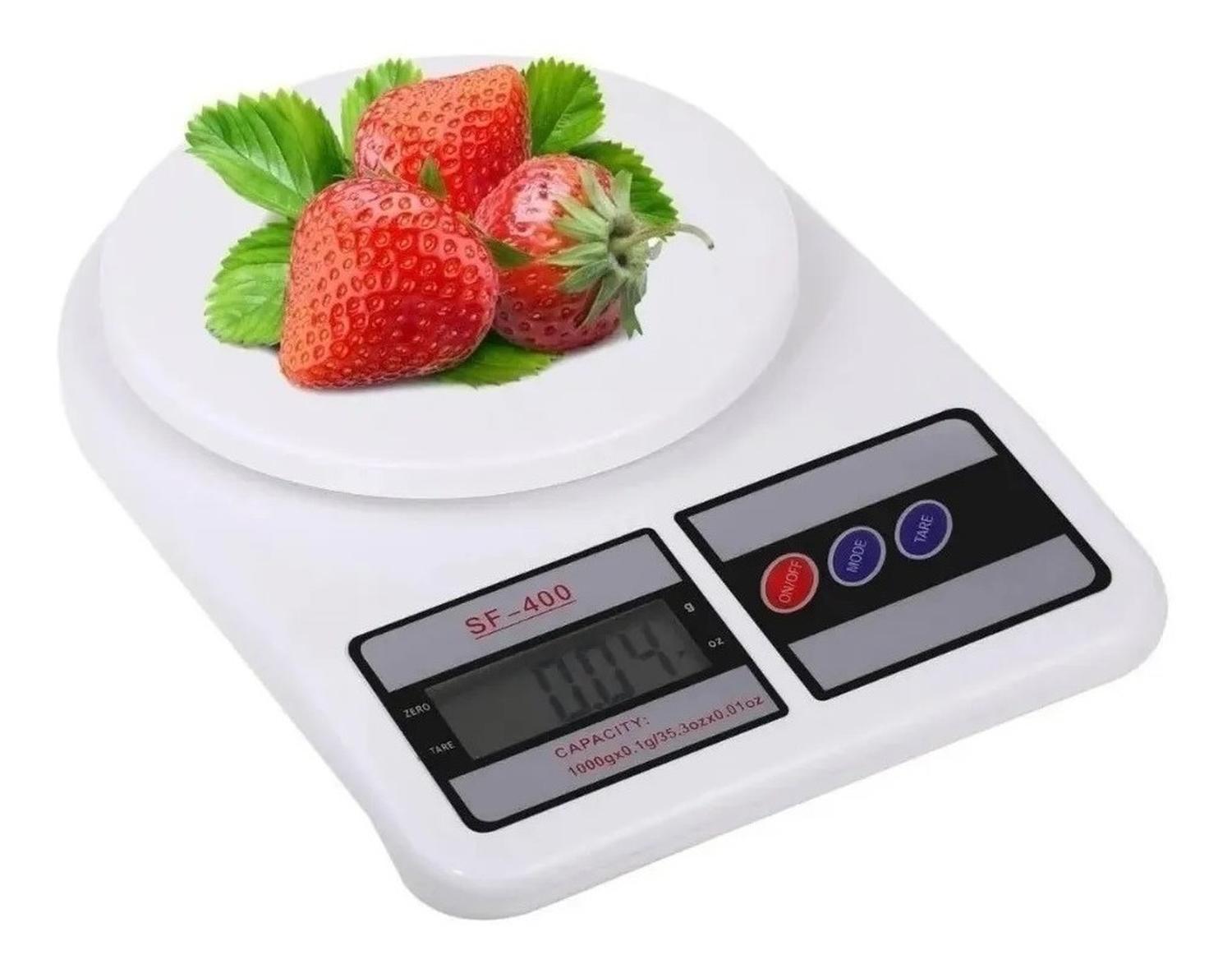 SET BALANZA DIGITAL PESA COCINA DIGITAL + TERMOMETRO DIGITAL BLANCO 5 KG - 2