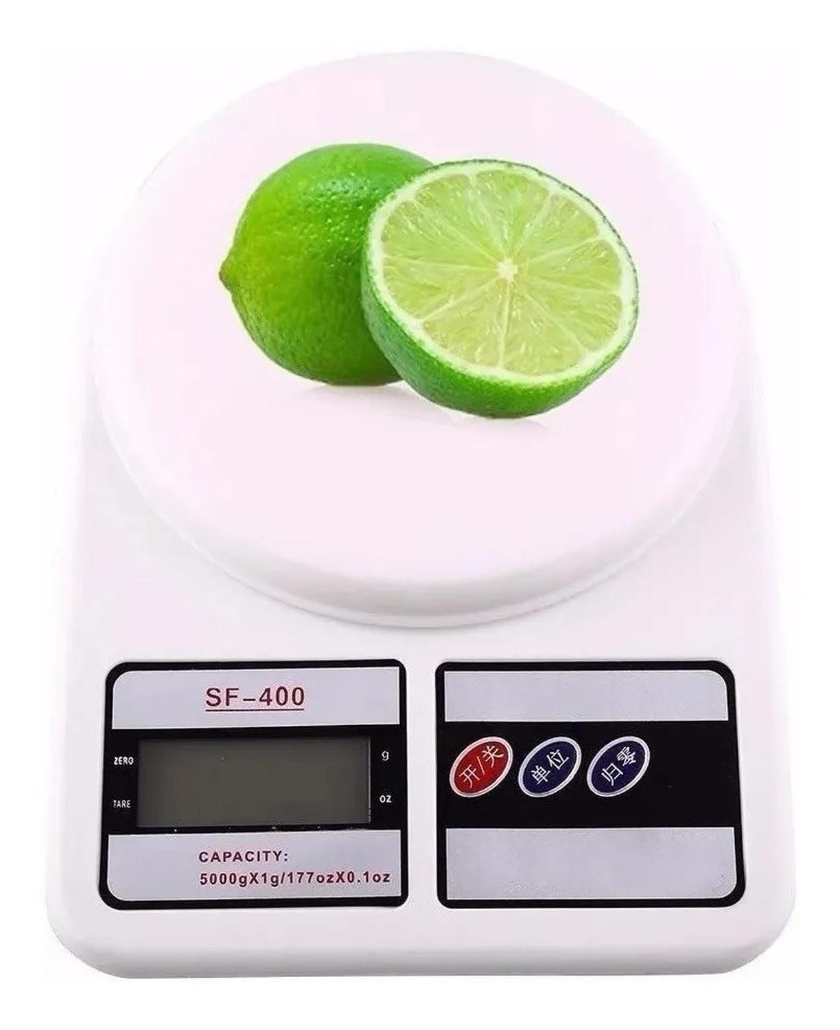 SET BALANZA DIGITAL PESA COCINA DIGITAL + TERMOMETRO DIGITAL BLANCO 5 KG - 6