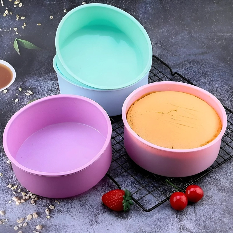 X2 MOLDE SILICONA MOLDE DE TORTA MOLDE DE SILICONA MINI 20CM MULTICOLOR / PEQUEÑO 20CM - 2