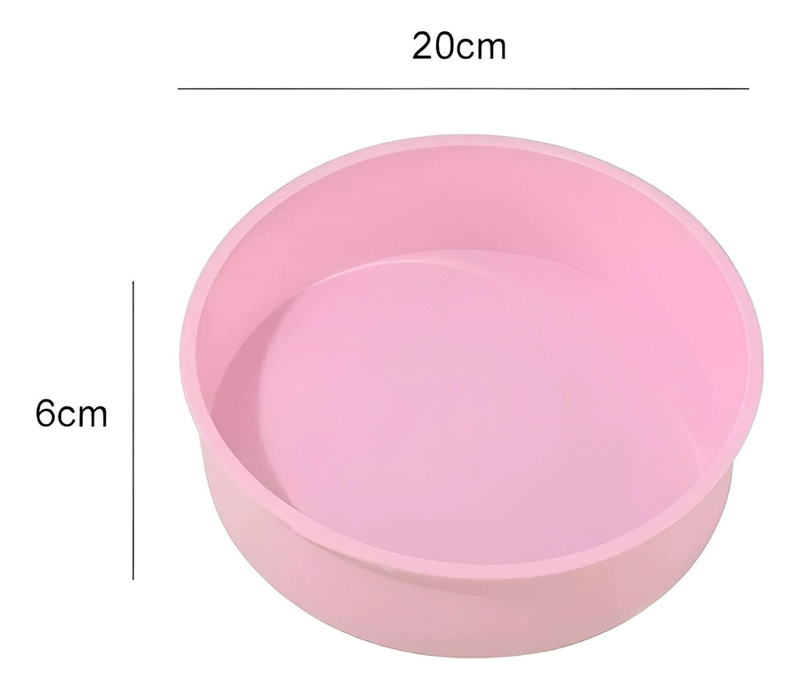 X2 MOLDE SILICONA MOLDE DE TORTA MOLDE DE SILICONA MINI 20CM MULTICOLOR / PEQUEÑO 20CM - 3