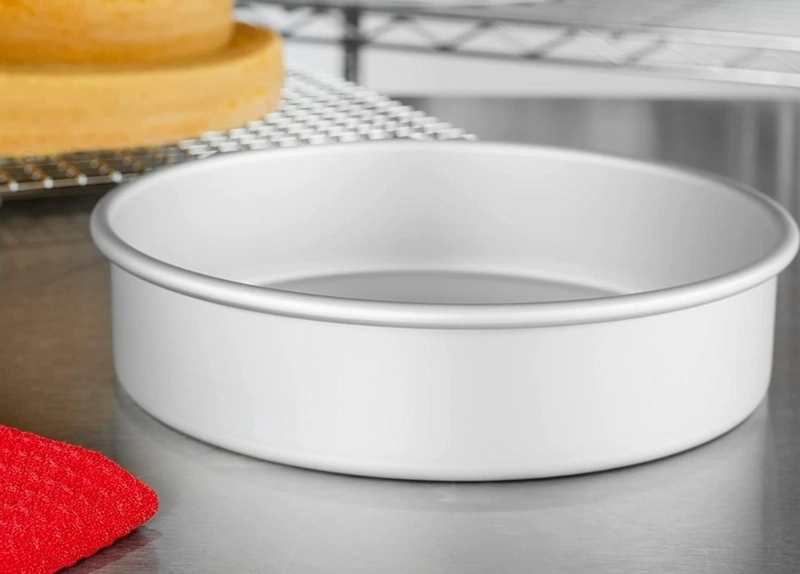 MOLDE TORTA MOLDE QUEQUE MOLDE ALUMINIO MOLDES TORTA 32X10CM GRIS CLARO - 7