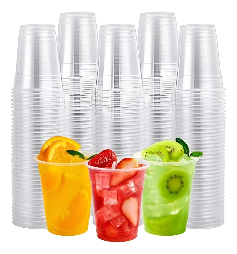 VASOS PLASTICOS DESECHABLES VASOS PARA BEBIDAS 13OZ 400ML - 1