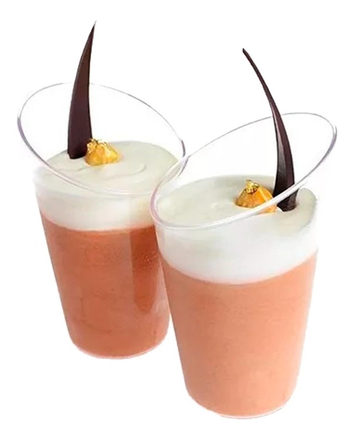X40 POCILLO DESECHABLE POCILLOS PLASTICOS PARA POSTRES 60ML TRANSPARENTE - 3