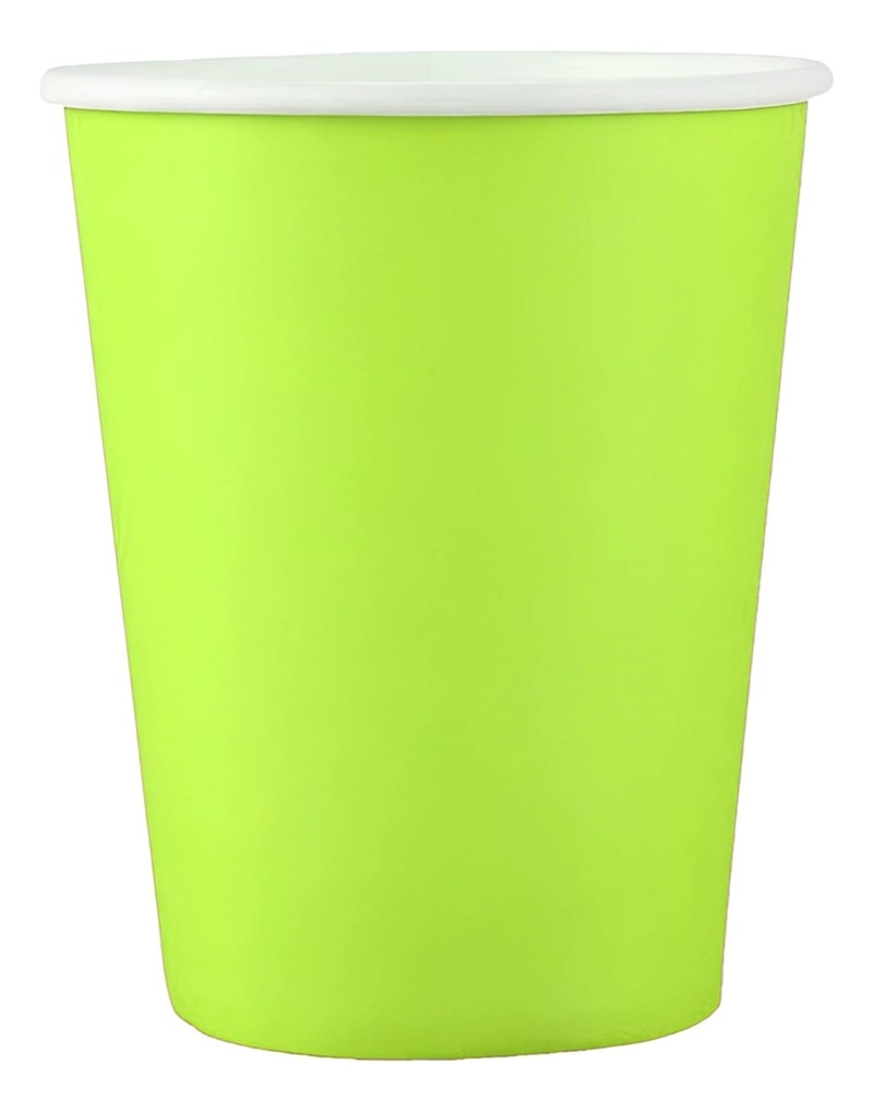 VASOS DESECHABLES VASOS DE CUMPLEAÑOS VERDE 250ML - 1