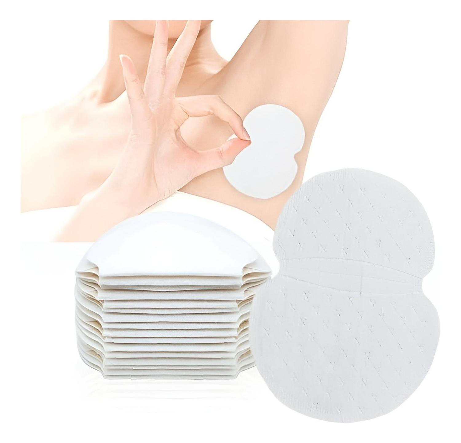 60 PARCHES PROTECTORES PIEL ANTITRANSPIRANTES AXILAS POLERAS BLANCO - 1