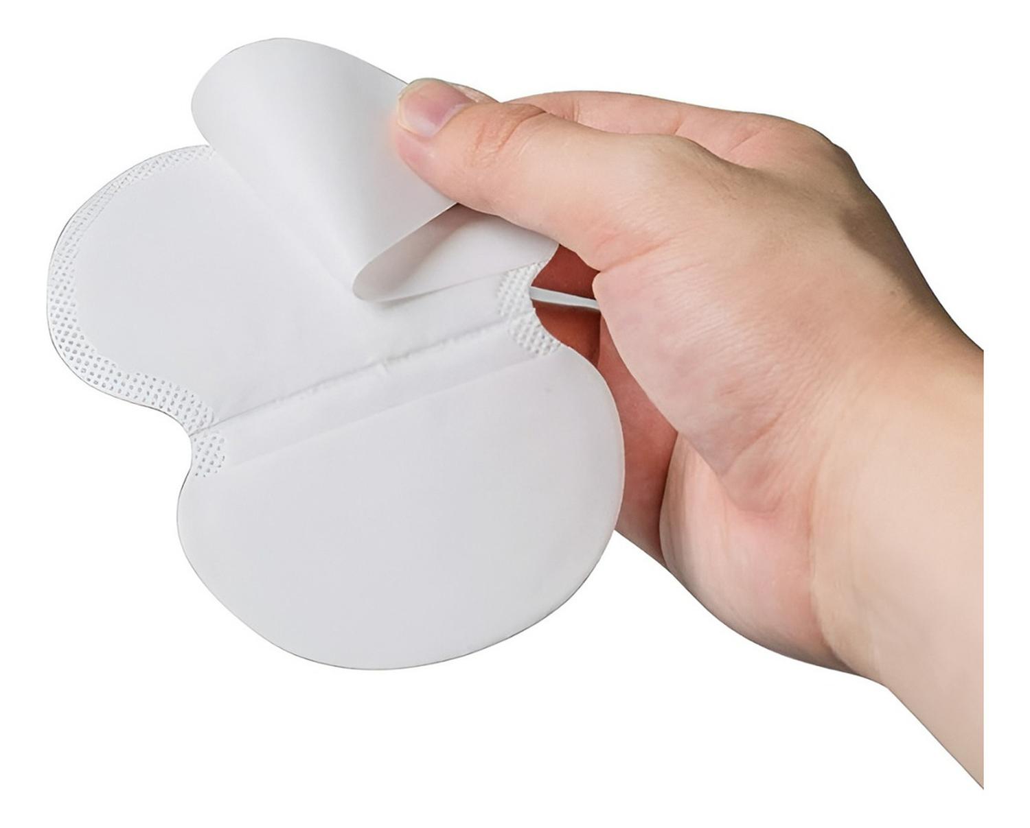 60 PARCHES PROTECTORES PIEL ANTITRANSPIRANTES AXILAS POLERAS BLANCO - 2