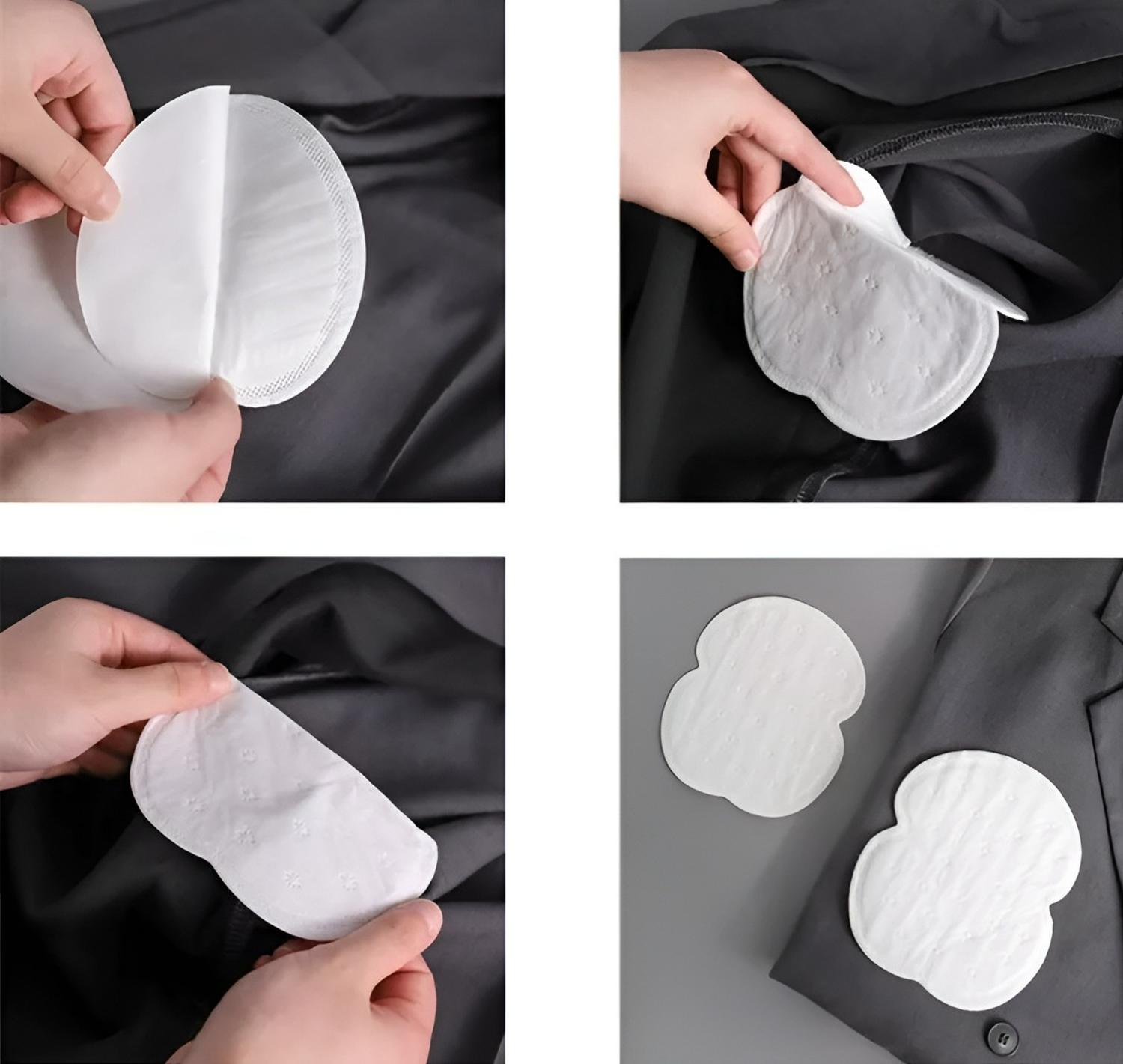 60 PARCHES PROTECTORES PIEL ANTITRANSPIRANTES AXILAS POLERAS BLANCO - 3