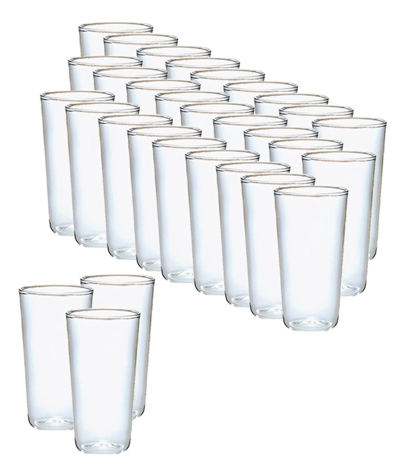 40 SET VASOS DESECHABLES VASO PLASTICO VASOS ACRILICOS 300ML X40 TRANSPARENTE 300ML - 6