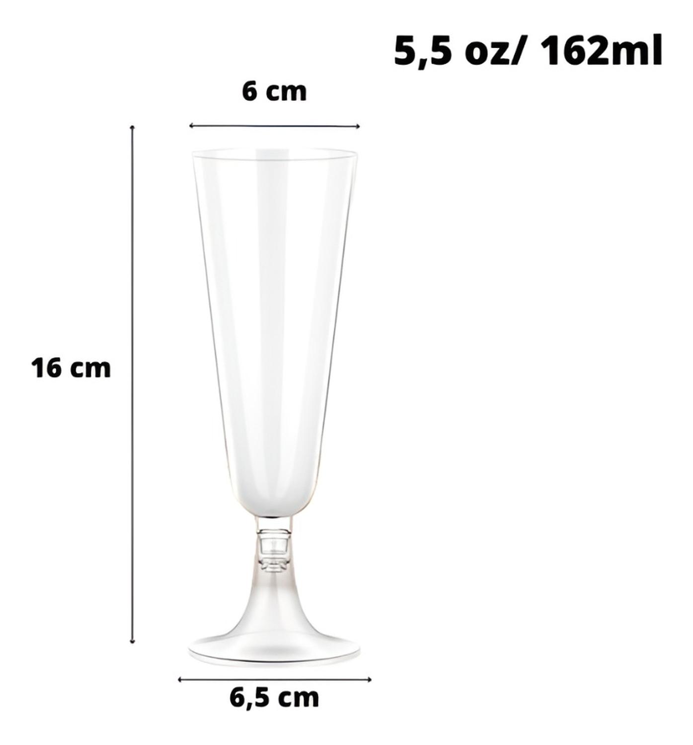 60 COPAS CHAMPAGNE COPA ACRILICO FLAUTA COPAS CHAMPAÑA 5OZ TRANSPARENTE - 3