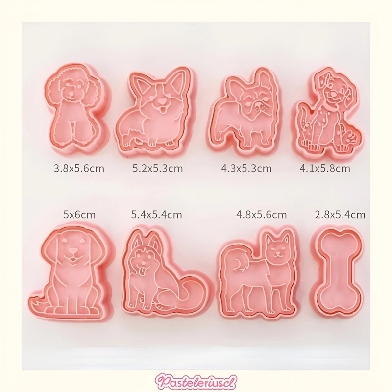 MOLDES PARA GALLETAS PERROS MOLDE GALLETAS MASCOTAS CORTADOR - 3