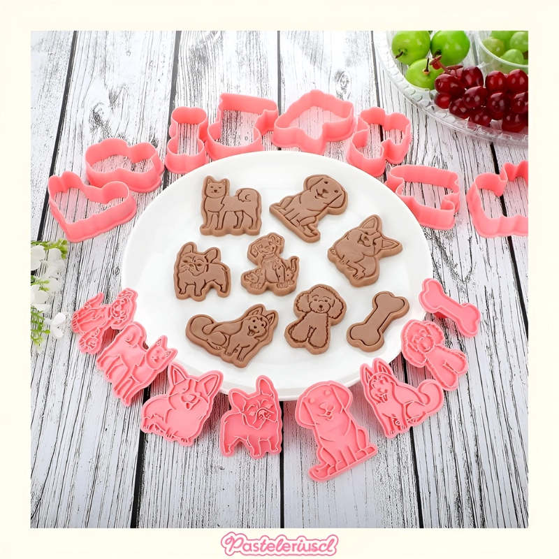 MOLDES PARA GALLETAS PERROS MOLDE GALLETAS MASCOTAS CORTADOR - 6