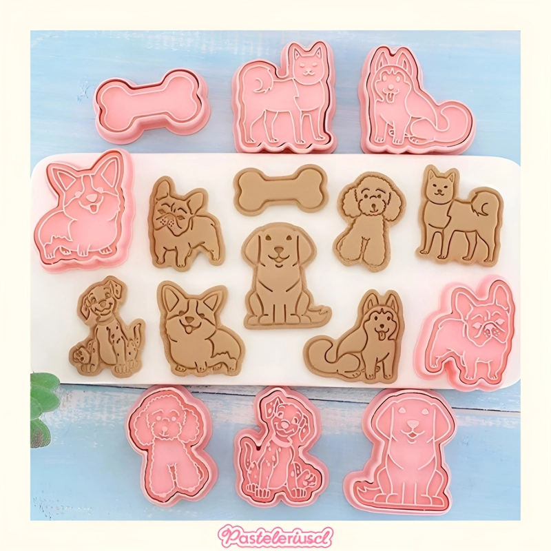 MOLDES PARA GALLETAS PERROS MOLDE GALLETAS MASCOTAS CORTADOR - 7