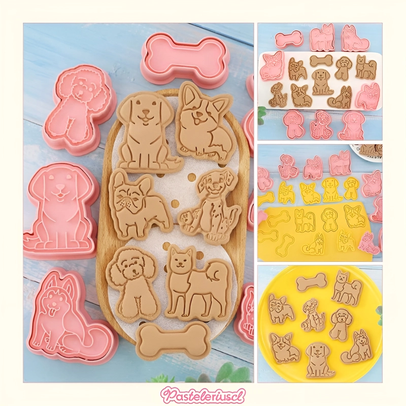 MOLDES PARA GALLETAS PERROS MOLDE GALLETAS MASCOTAS CORTADOR - 8