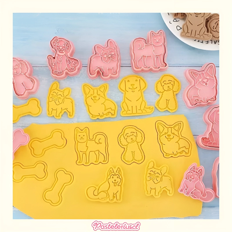 MOLDES PARA GALLETAS PERROS MOLDE GALLETAS MASCOTAS CORTADOR - 9