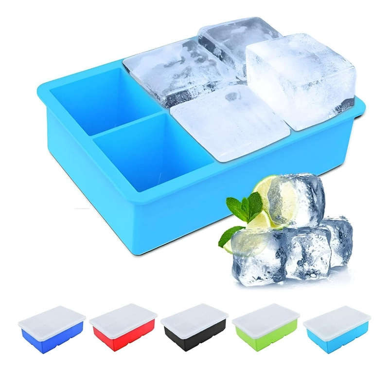 CUBETAS HIELO CUBETERA CUBETAS SILICONA CUBETA C/TAPA 6CAV - 1
