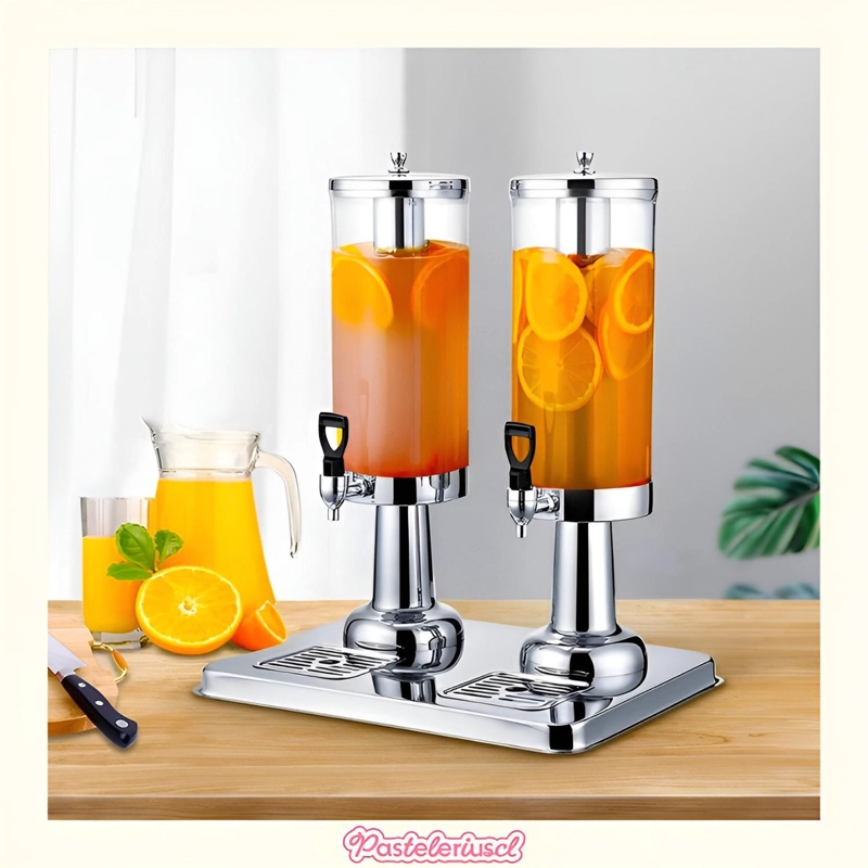 DISPENSADOR BEBIDAS DOBLE MAQUINA AUTOSERVICIO JUGOS 6L - 2