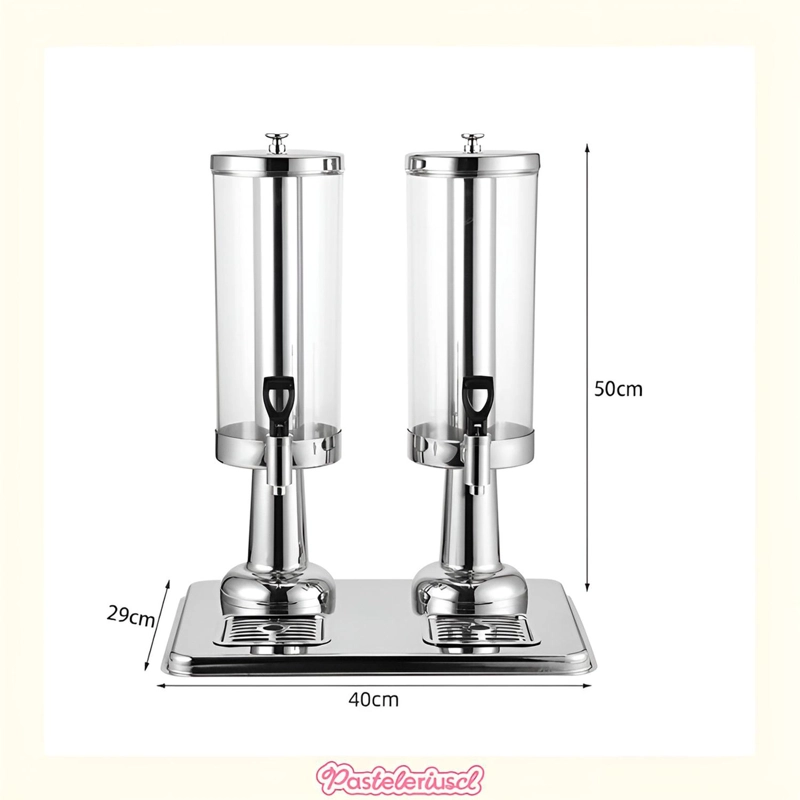 DISPENSADOR BEBIDAS DOBLE MAQUINA AUTOSERVICIO JUGOS 6L - 3