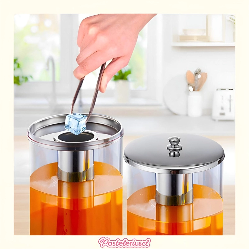 DISPENSADOR BEBIDAS DOBLE MAQUINA AUTOSERVICIO JUGOS 6L - 4