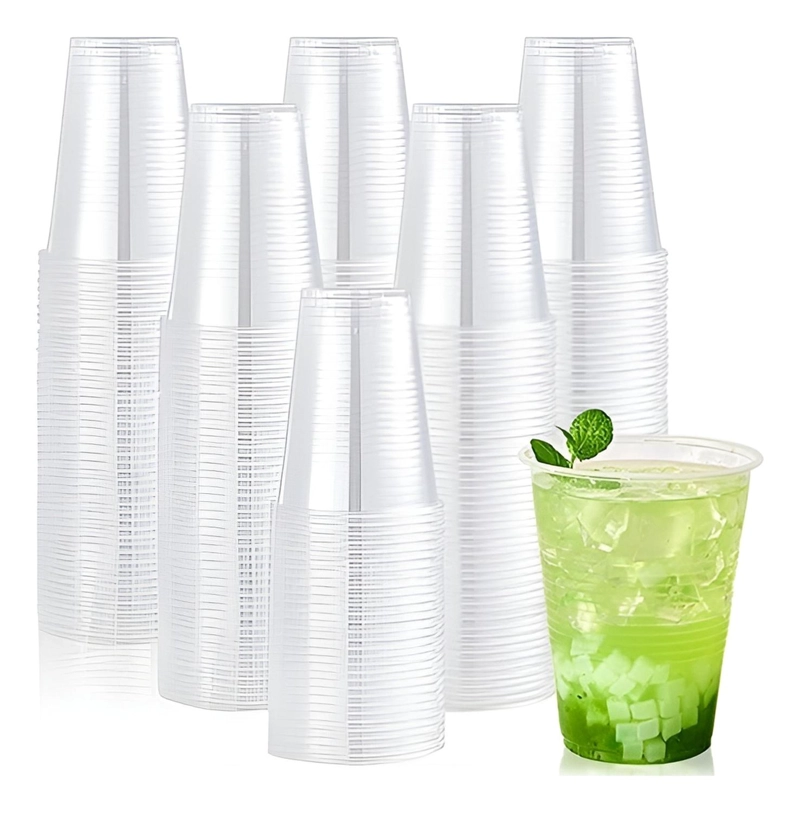 X200 VASOS PLASTICOS VASOS PLASTICOS DESECHABLES VASO 200ML TRANSPARENTES. - 1
