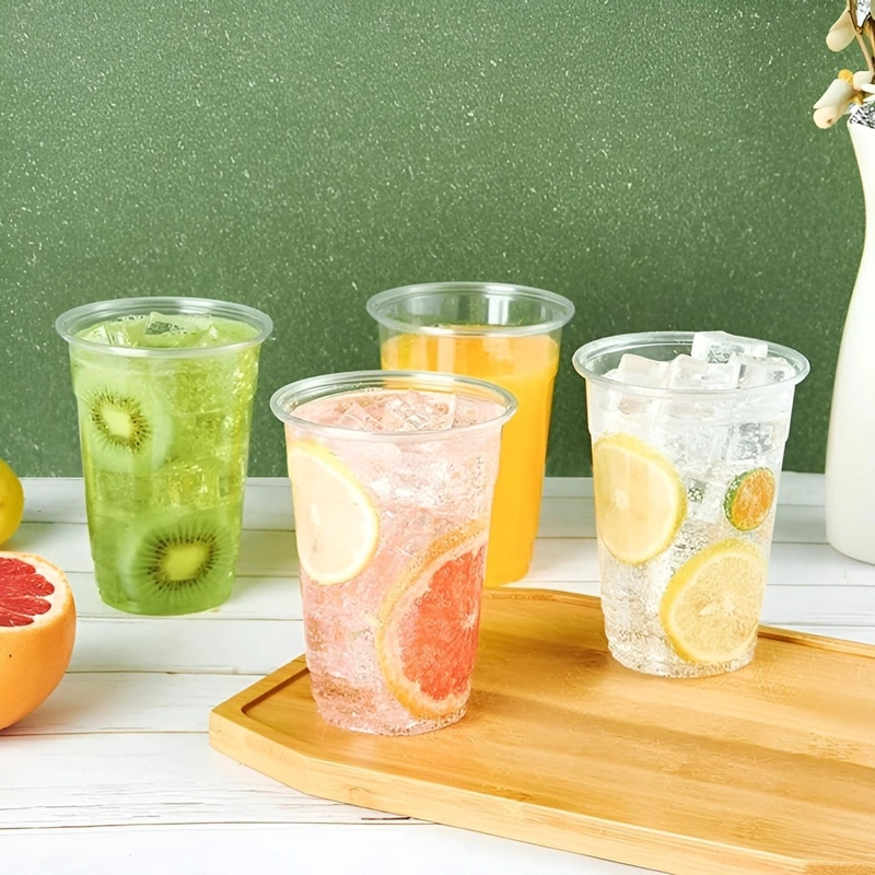100 VASOS DESECHABLES PLASTICOS VASO PARA BEBIDAS 13OZ 400ML TRASPARENTE - 2