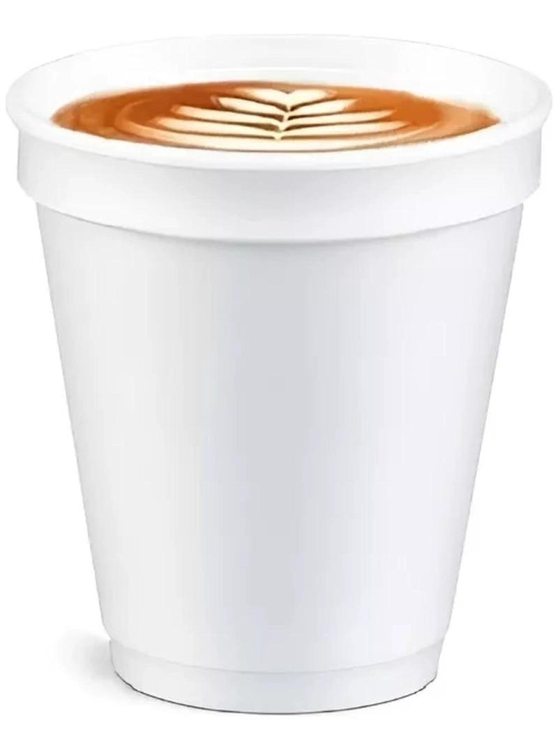 100 VASOS DESECHABLES PLUMAVIT TERMICO VASO CAFE 10OZ 296ML BLANCO - 2