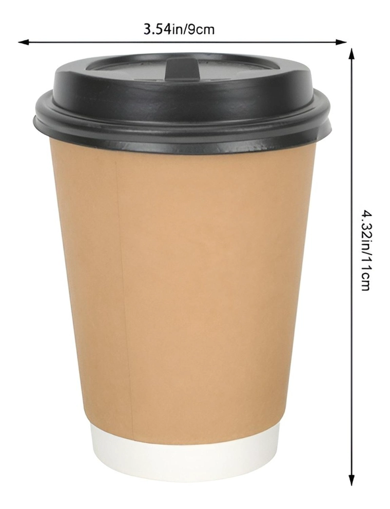 VASOS DESECHABLES VASO CAFE KRAFT DOBLE PARED C/TAPA 8OZ - 3