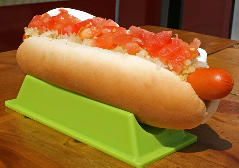 20 PORTA COMPLETOS PLASTICO COMPLETERO REUTILIZABLE HOT DOG MULTICOLOR - 4