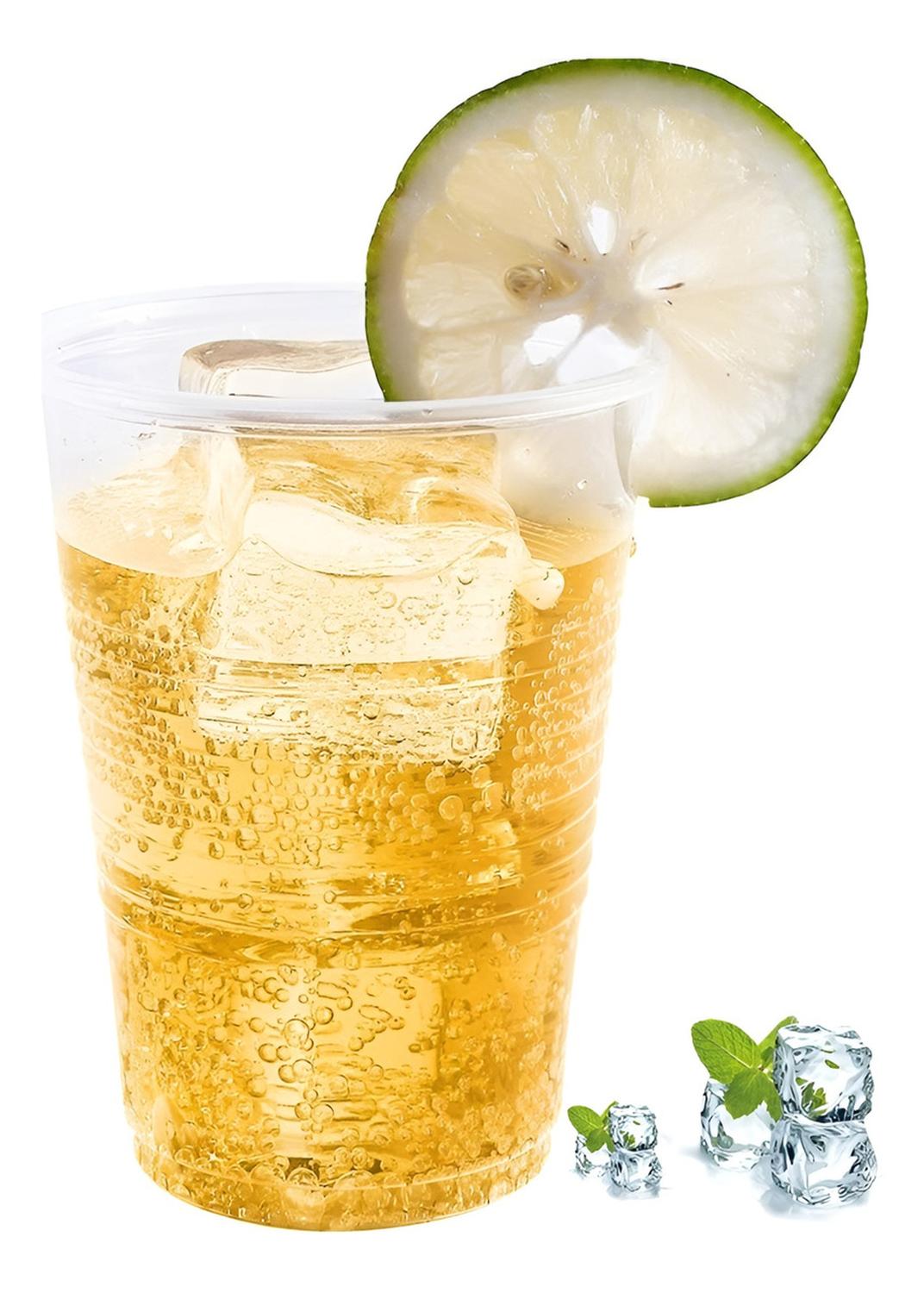 SET 300 VASOS PLASTICOS DESECHABLES VASO PLASTICO VASO 200ML TRANSPARENTE - 9