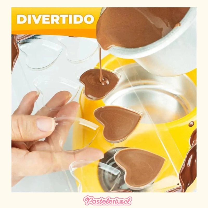 MAQUINA PARA DERRETIR CHOCOLATE FONDUE CHOCOLAT CHOCOLATERA AMARILLO - 7