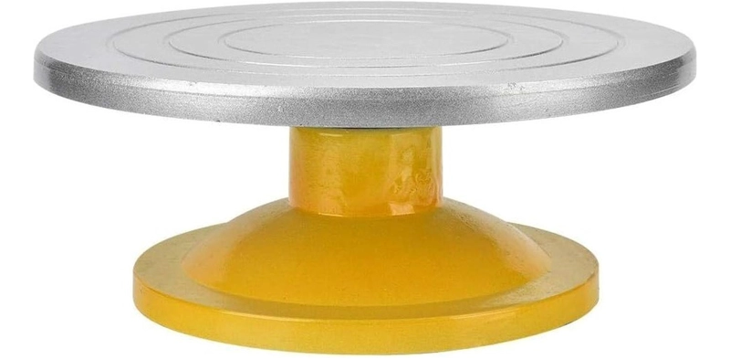 BASE GIRATORIA TORTAS PLATO GIRATORIO BASE ALUMINIO 32CM - 1