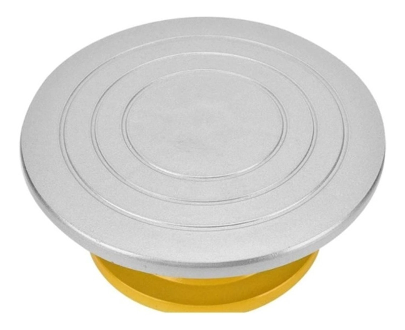 BASE GIRATORIA TORTAS PLATO GIRATORIO BASE ALUMINIO 32CM - 9