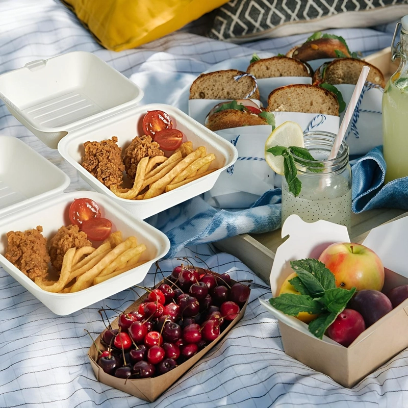 X50 CONTENEDOR DE ALIMENTOS ENVASES DESECHABLES COMPOSTABLES - 6
