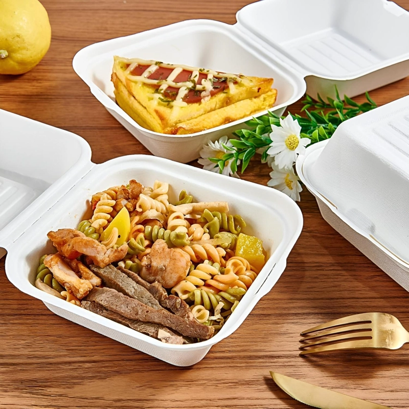 X50 CONTENEDOR DE ALIMENTOS ENVASES DESECHABLES COMPOSTABLES - 7